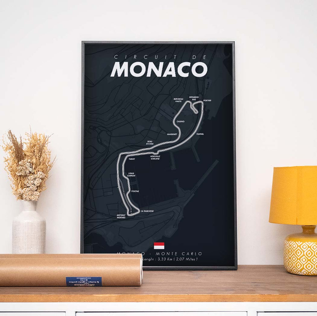 Affiche F1 - Circuit Monaco