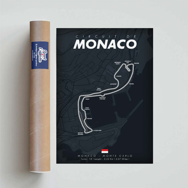 Affiche F1 - Circuit Monaco