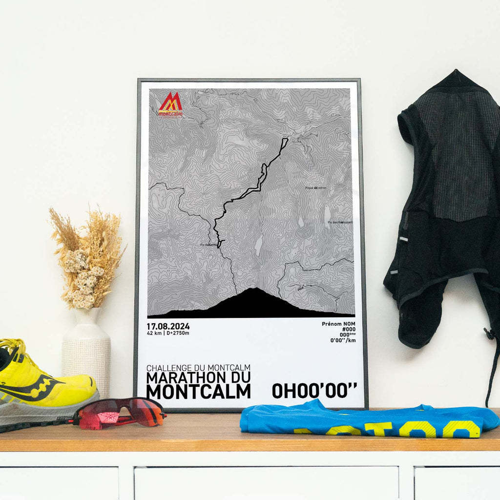 Affiche Running - Challenge du Montcalm - Marathon du Montcalm