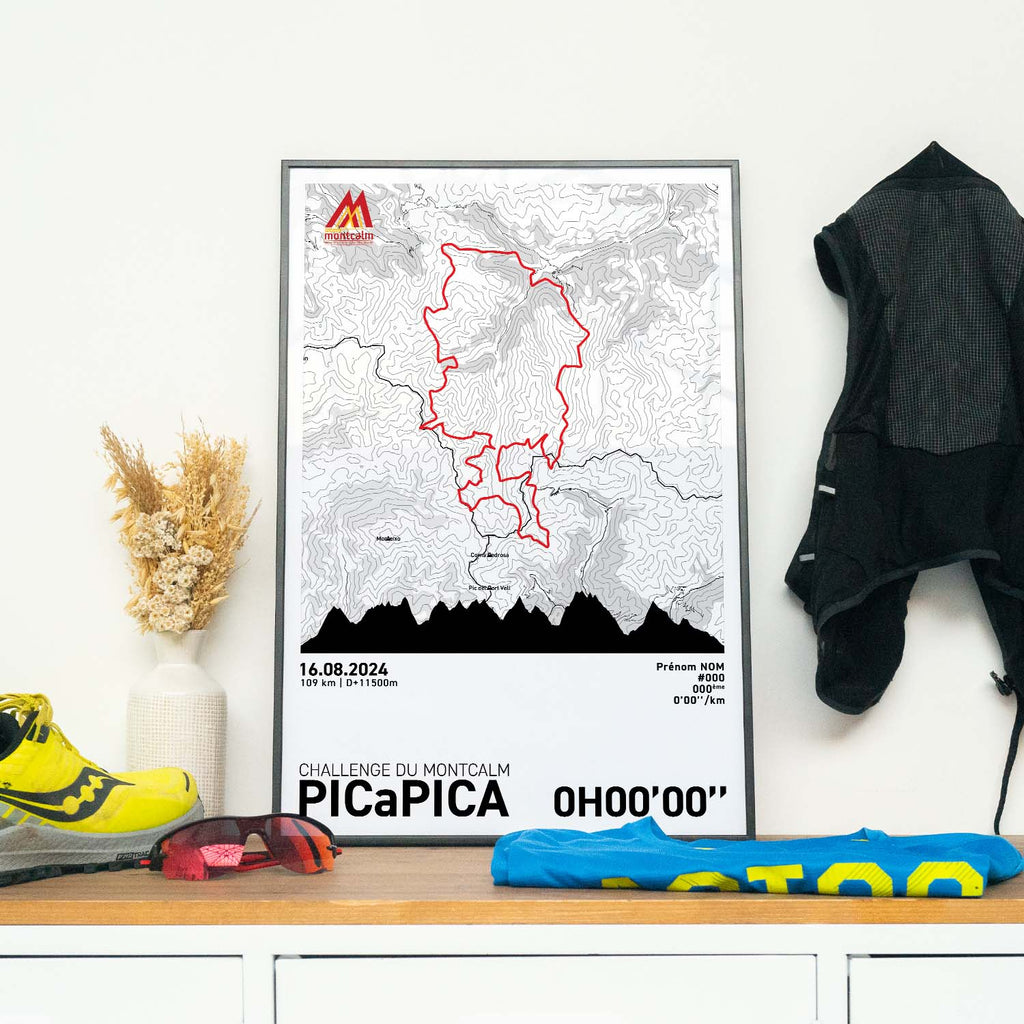 Affiche Running - Challenge du Montcalm - PICaPICA