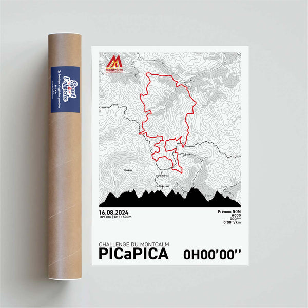 Affiche Running - Challenge du Montcalm - PICaPICA