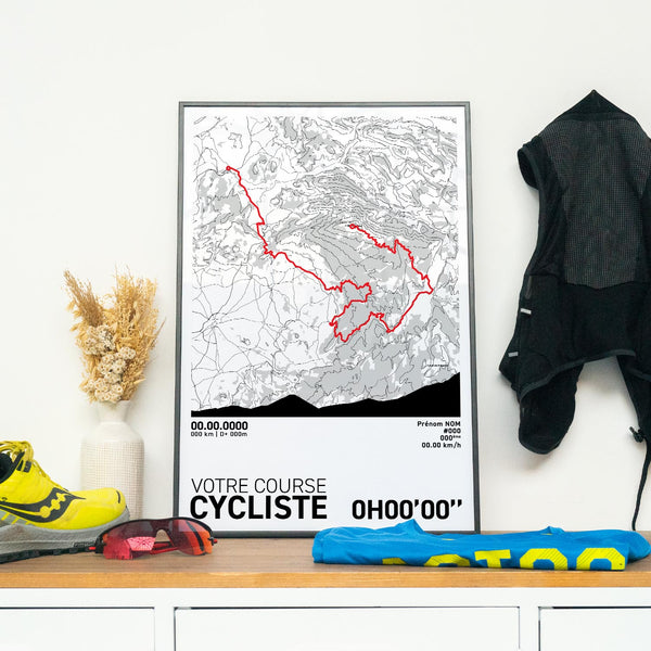 Affiche Cyclisme - Votre Course Personnalisée