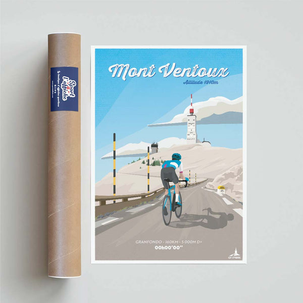 Affiche Cyclisme - Affiche Personnalisée Lapierre GF Mont Ventoux