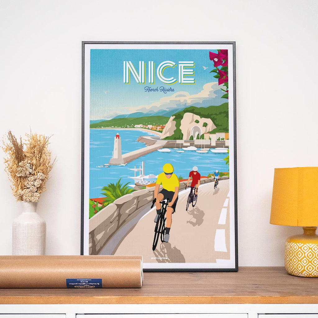 Affiche Cyclisme - Nice French Riviera