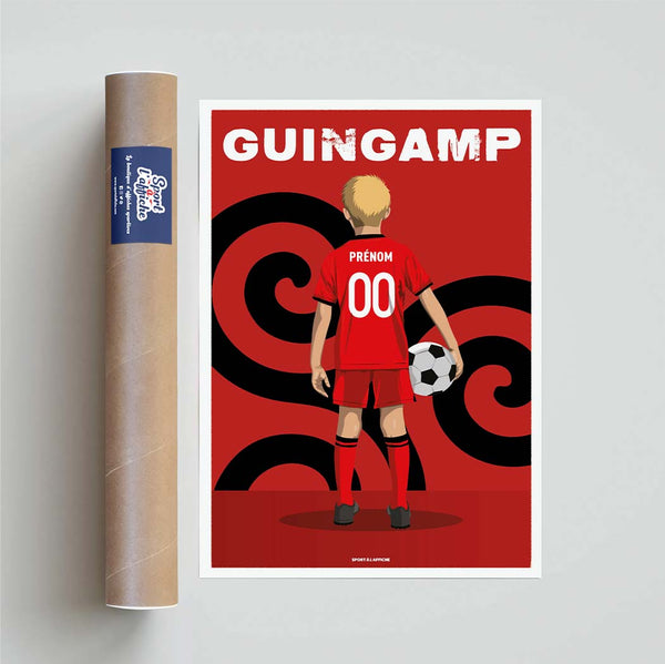 Affiche Foot Guingamp - Enfant Personnalisé