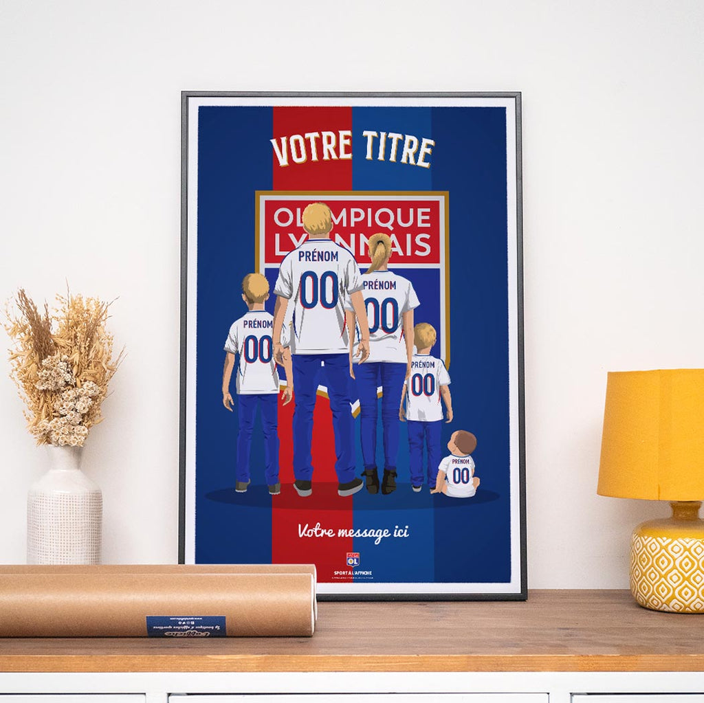 Affiche OL - Famille Personnalisée