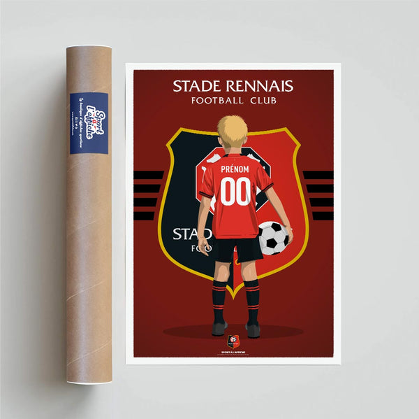 Affiche Stade Rennais F.C. - Enfant Personnalisé