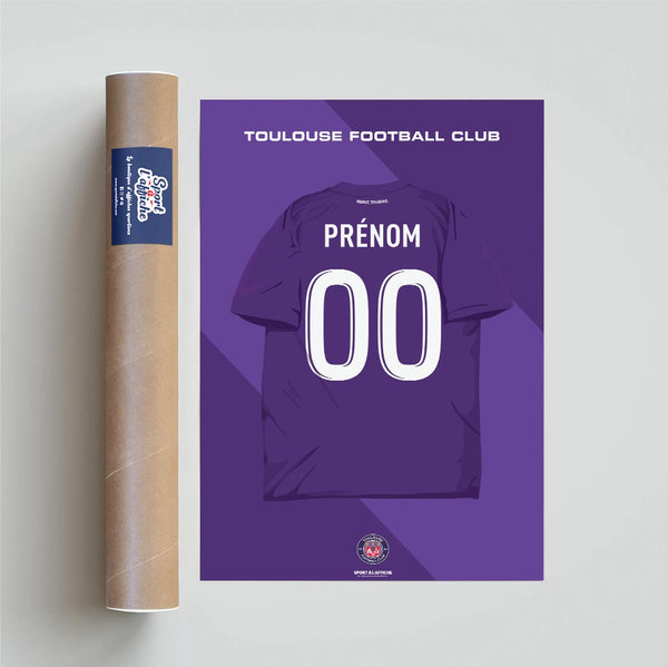 Affiche Toulouse FC - Maillot Personnalisé