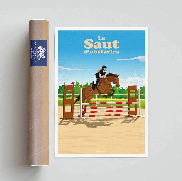 Affiche Equitation - Saut d'Obstacle