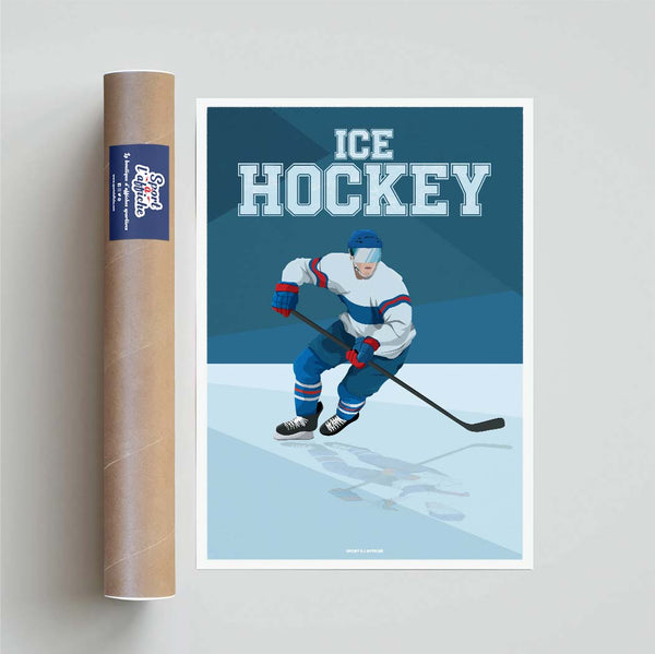 Affiche Hockey sur glace - Illustration 