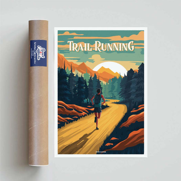 Affiche Running - Illustration Trail