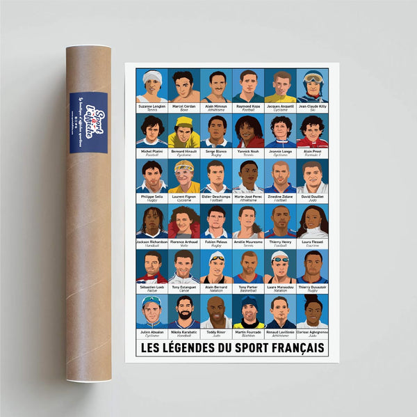 Affiche - Les Légendes du sport français