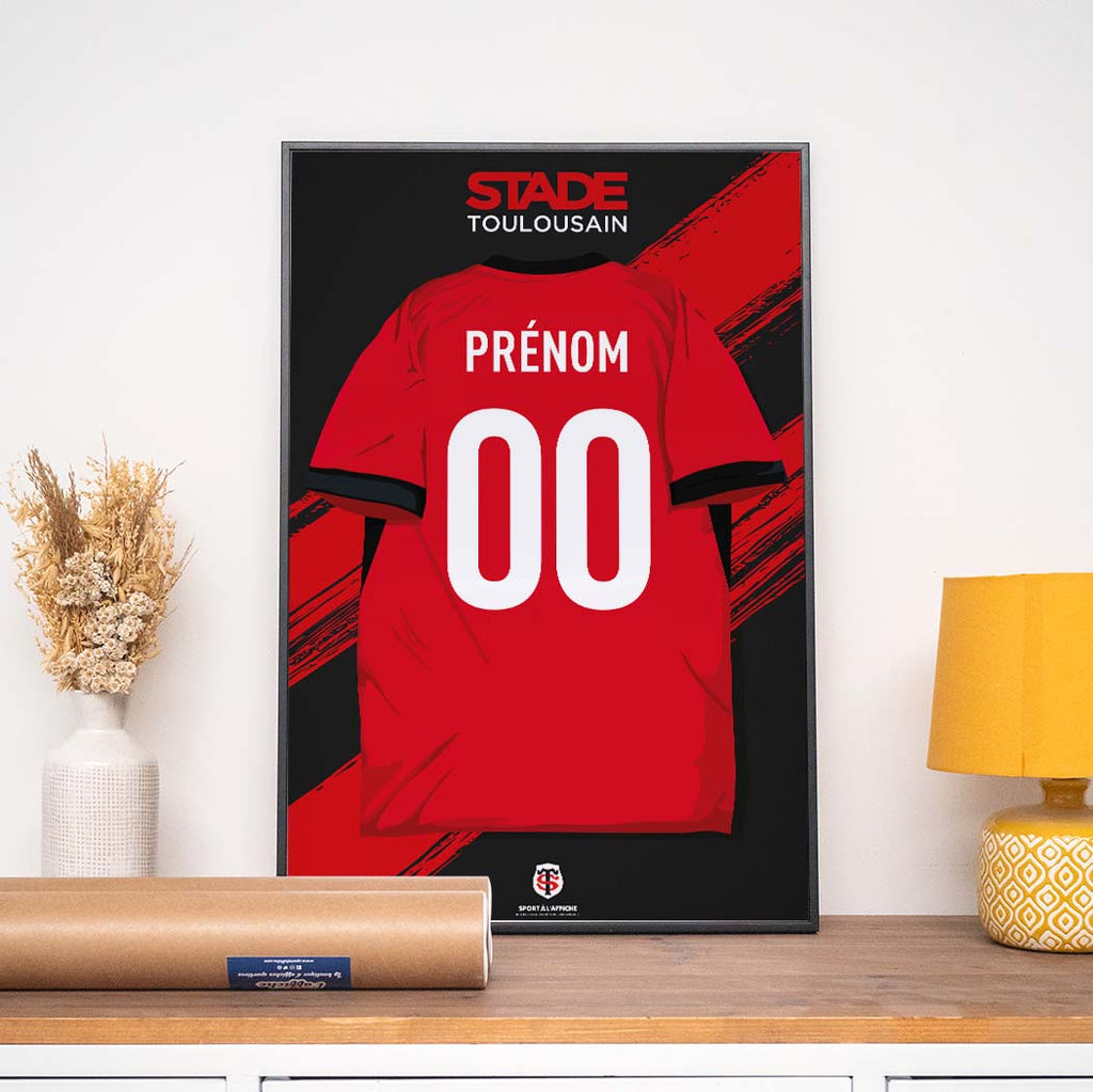 Affiche Rugby Stade Toulousain - Maillot Personnalisé