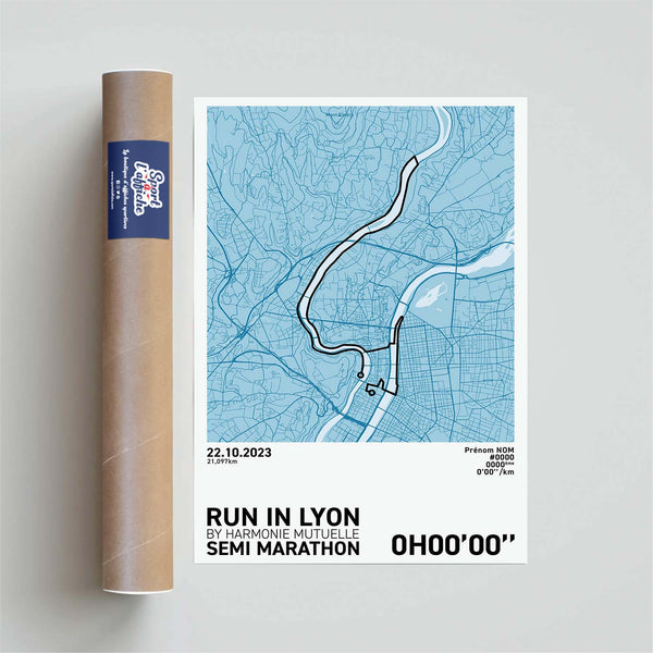 Affiche Running - Run in Lyon Semi-Marathon