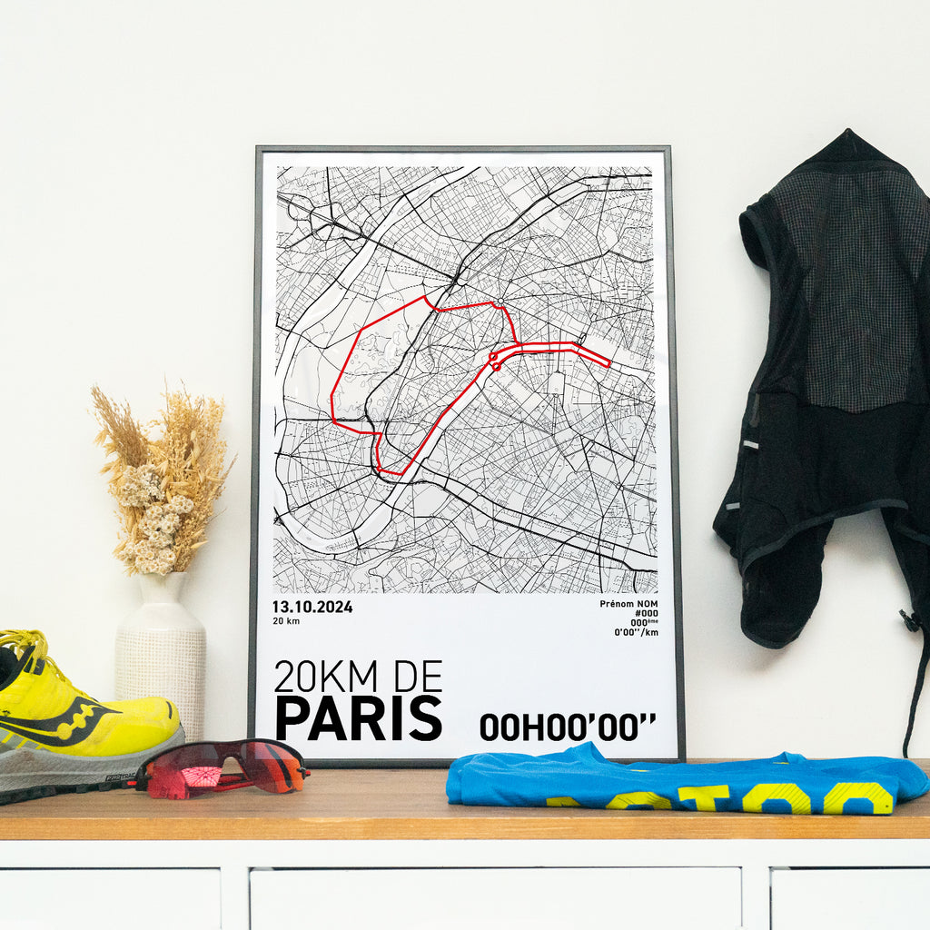 Affiche Running - 20Km de Paris