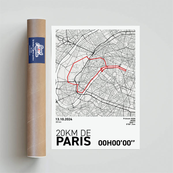 Affiche Running - 20Km de Paris