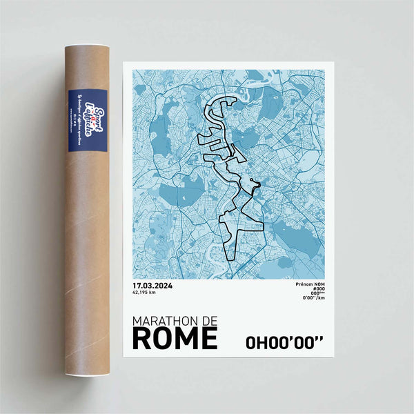 Affiche Running - Marathon de Rome