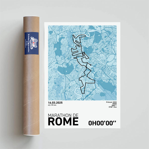 Affiche Running - Marathon de Rome