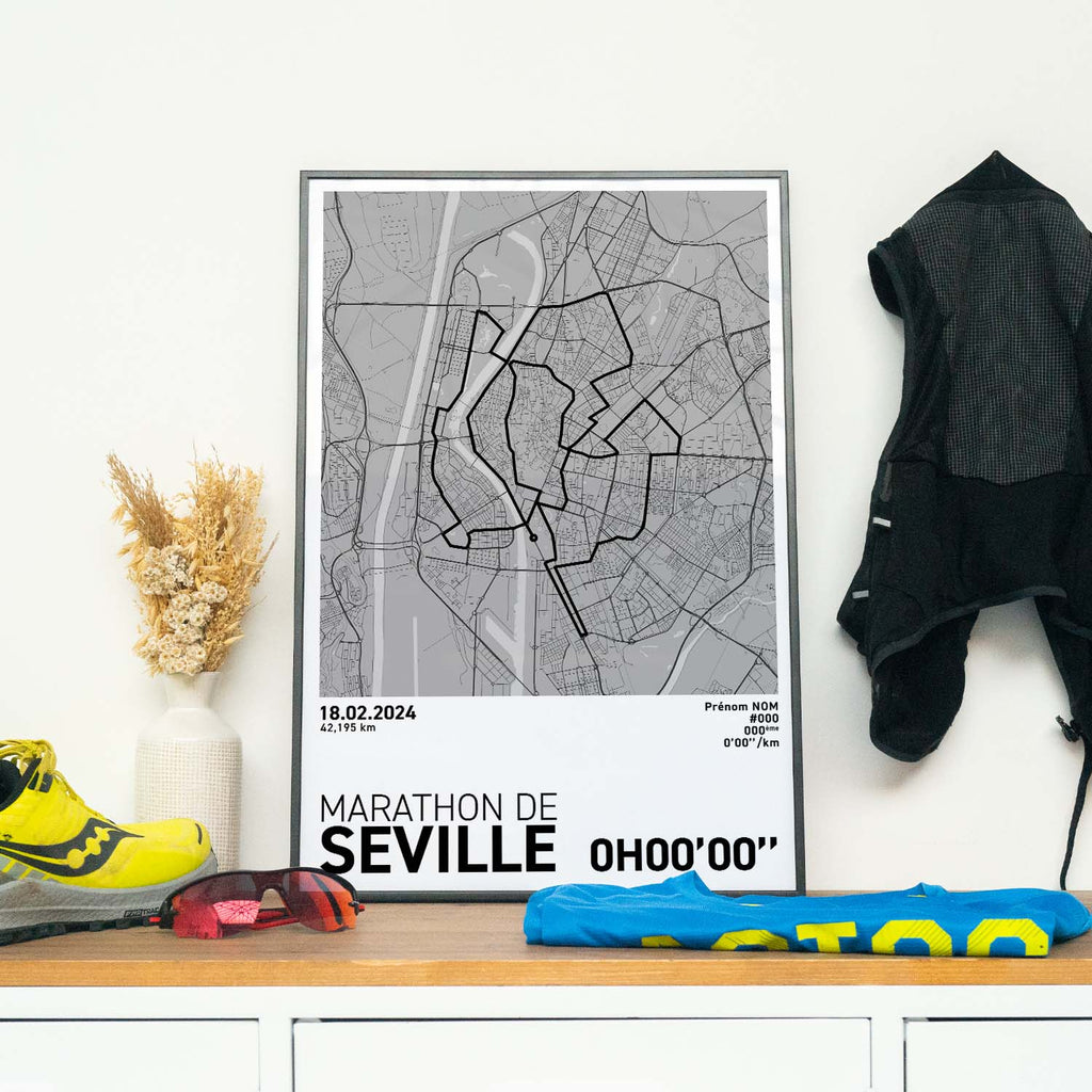 Affiche Running - Marathon de Séville