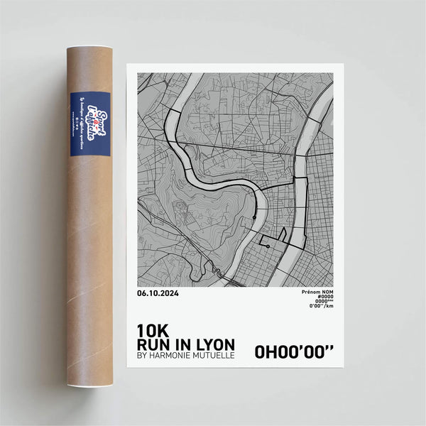 Affiche Running - Run in Lyon 10Km