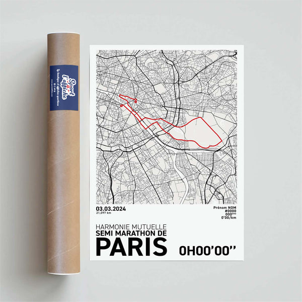 Affiche Running - Harmonie Mutuelle Semi de Paris