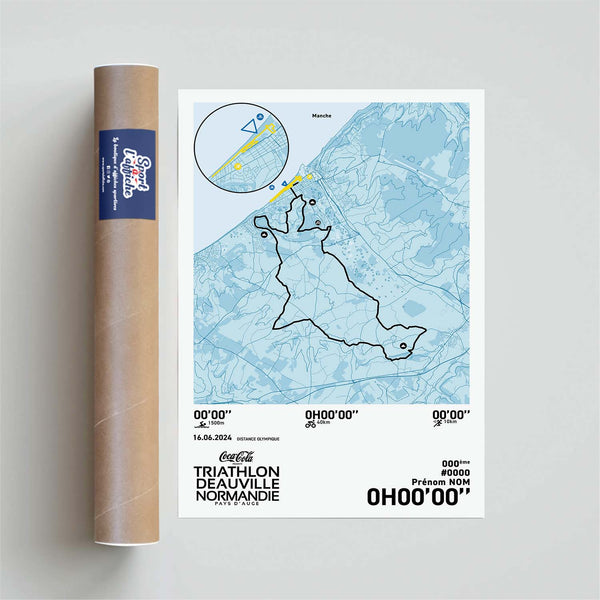 Affiche Triathlon de Deauville - Distance Olympique