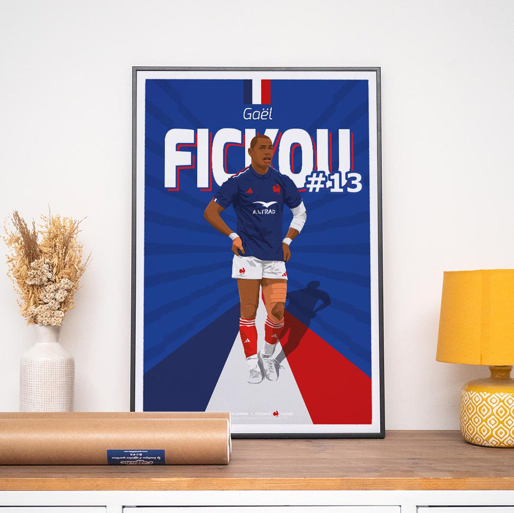 Affiche XV de France - Gael Fickou