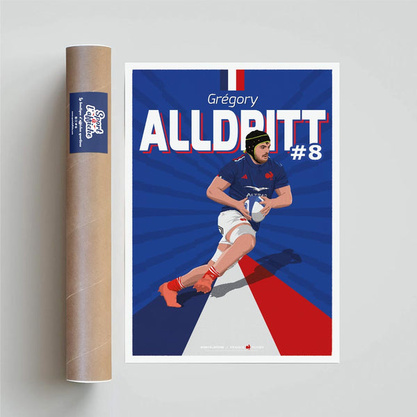 Affiche XV de France - Grégory Alldritt