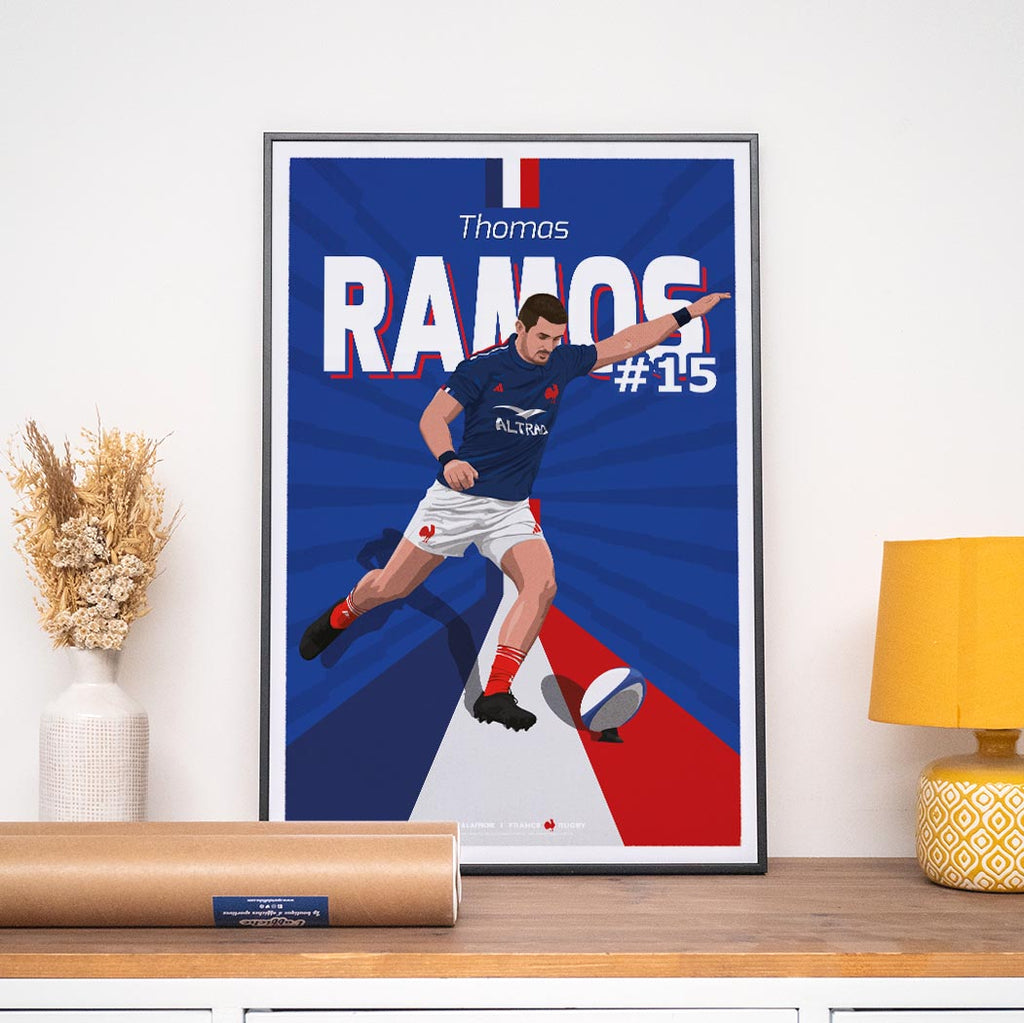 Affiche XV de France - Thomas Ramos