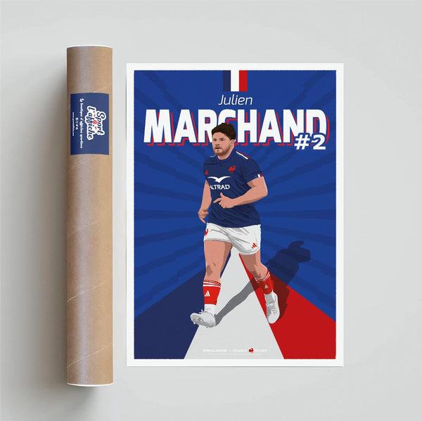 Affiche XV de France - Julien Marchand