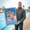 Affiche Natation - Alain Bernard