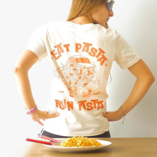 Tshirt Running - Eat Pasta Run Fasta