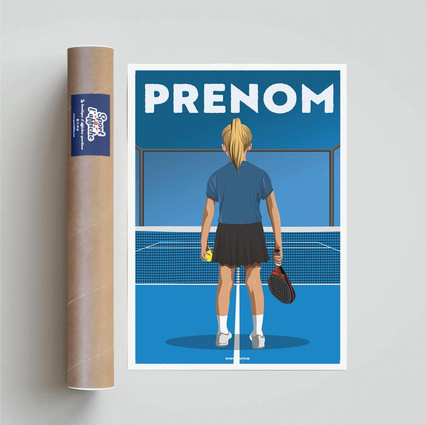 Affiche Padel - Enfant Personnalisé