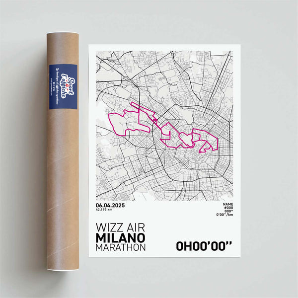 Affiche Running - Marathon de Milan