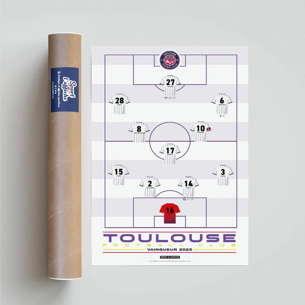 Affiche Toulouse FC - Vainqueur Coupe de France 2023