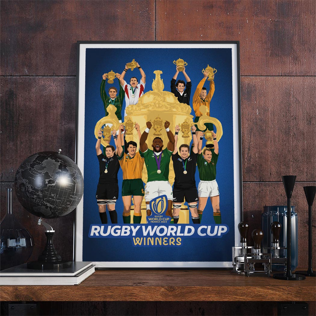 Affiche Palmarès Coupe du Monde de Rugby