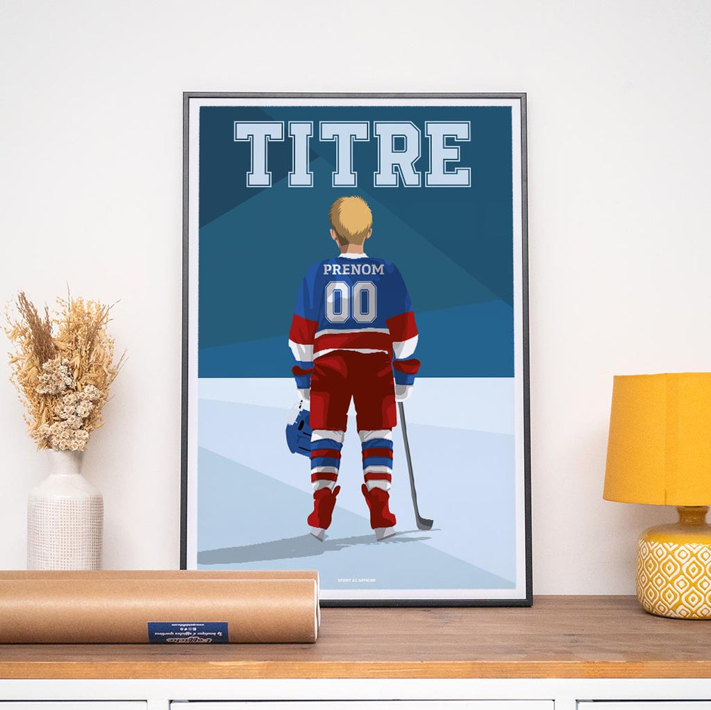 Affiche Hockey - Enfant Personnalisé