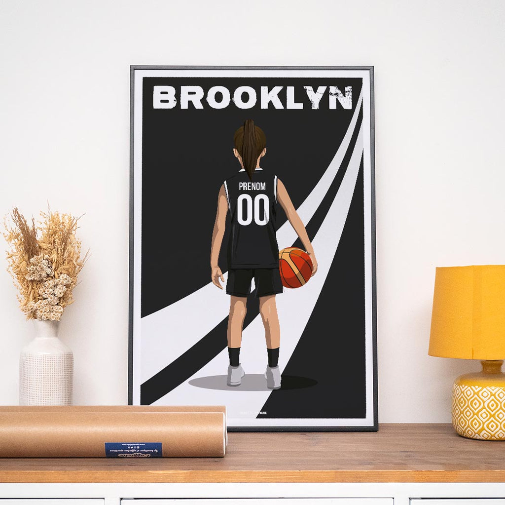 Affiche Basket Brooklyn - Enfant Personnalisé