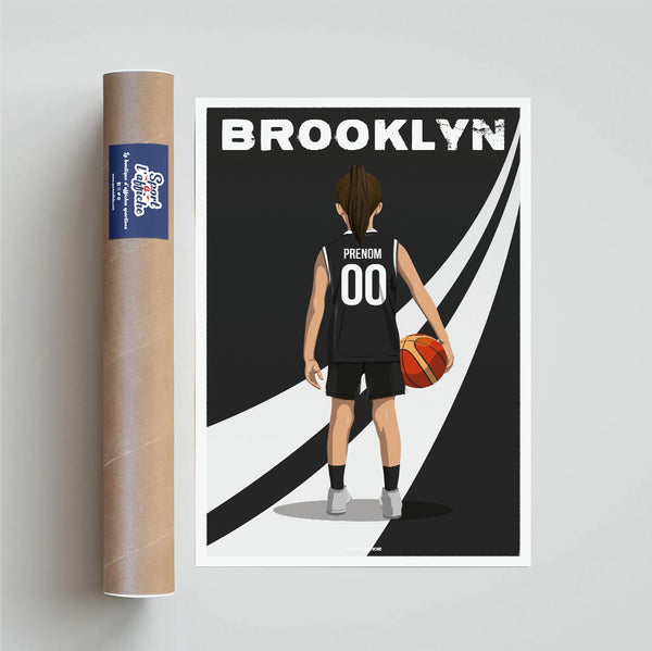 Affiche Basket Brooklyn - Enfant Personnalisé