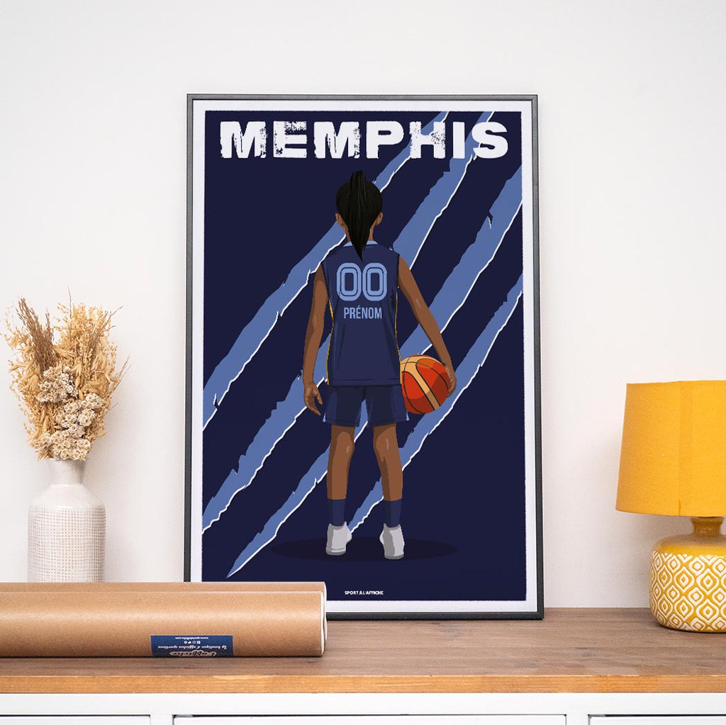 Affiche Basket Memphis - Enfant Personnalisé