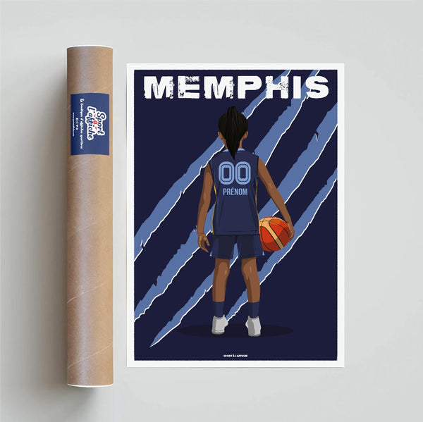 Affiche Basket Memphis - Enfant Personnalisé