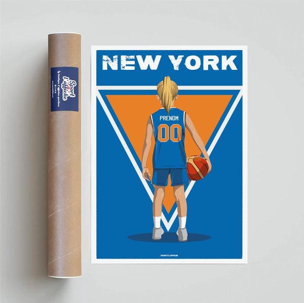 Affiche Basket New York - Enfant Personnalisé