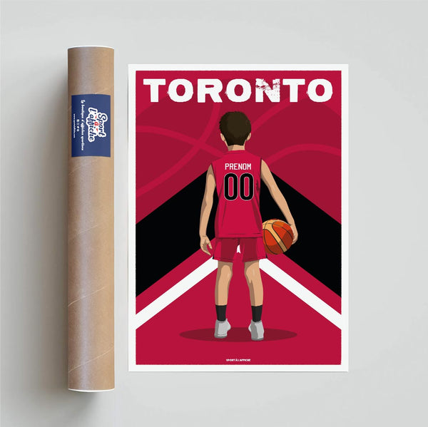 Affiche Basket Toronto - Enfant Personnalisé