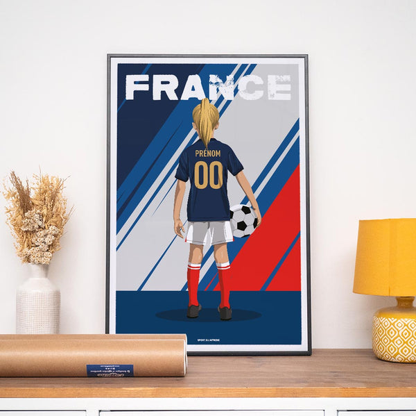 Affiche Foot France - Enfant Personnalisé