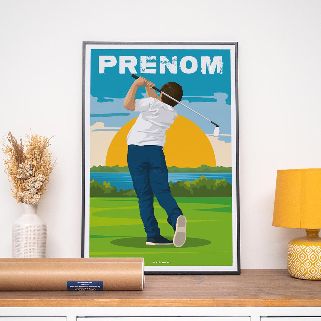 Affiche Golf - Enfant Personnalisé