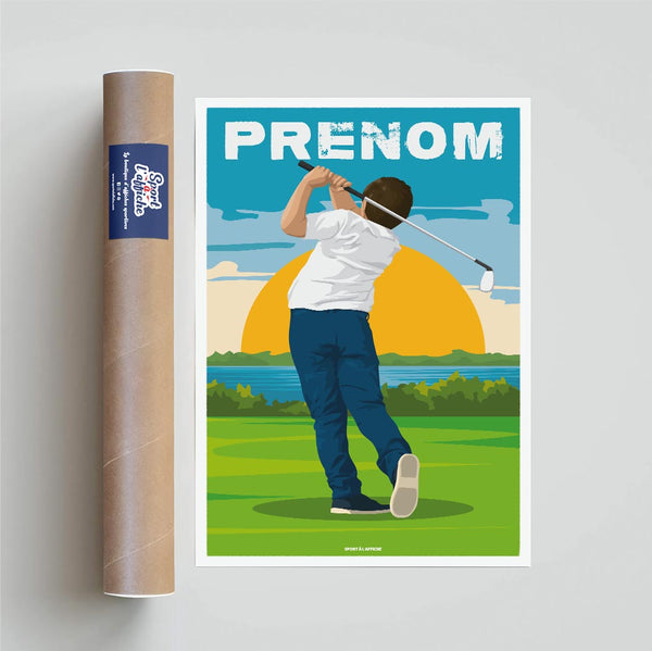 Affiche Golf - Enfant Personnalisé