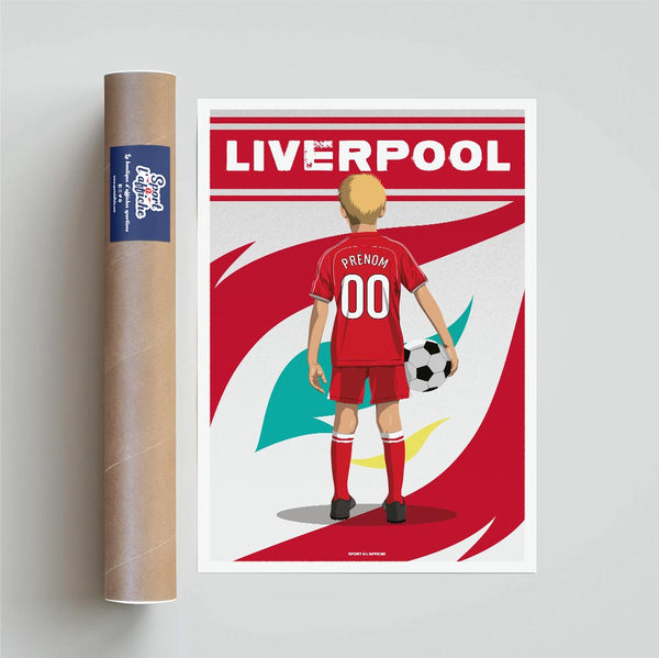 Affiche Foot Liverpool - Enfant Personnalisé