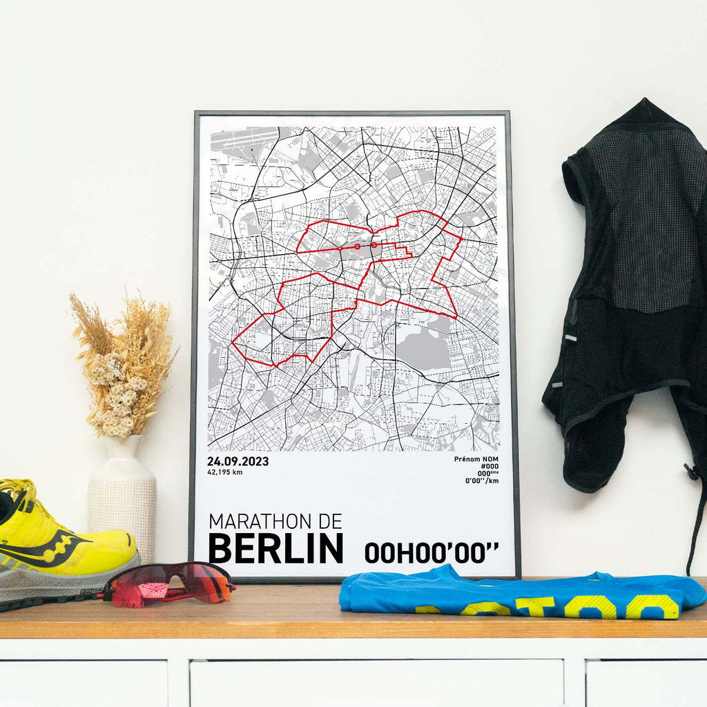 Affiche Running - Marathon de Berlin