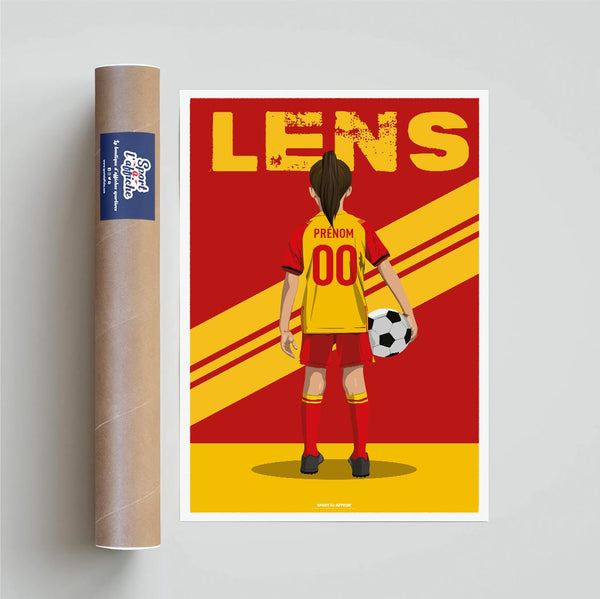 Affiche Foot Lens - Enfant Personnalisé