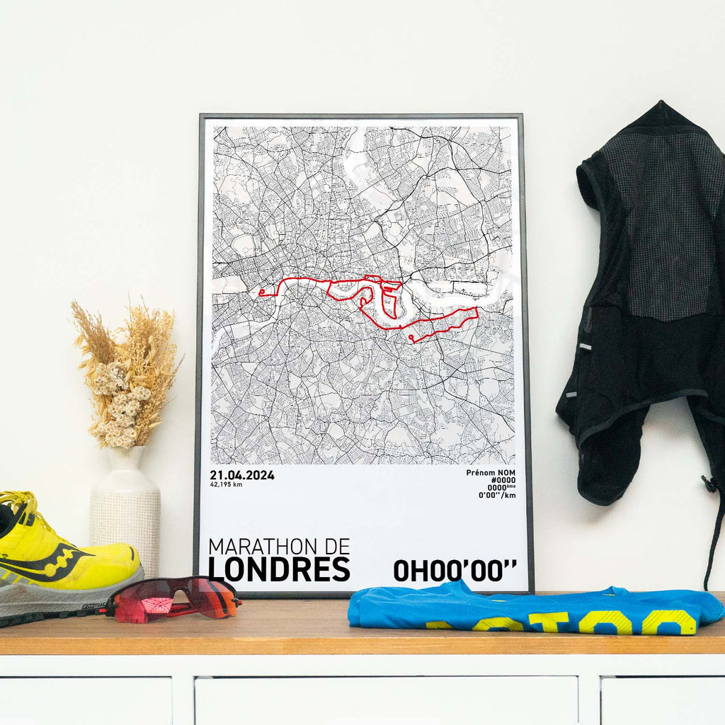 Affiche Running - Marathon de Londres